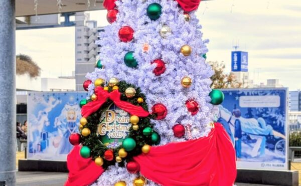 ソラマチのクリスマスマーケットのクリスマスツリー